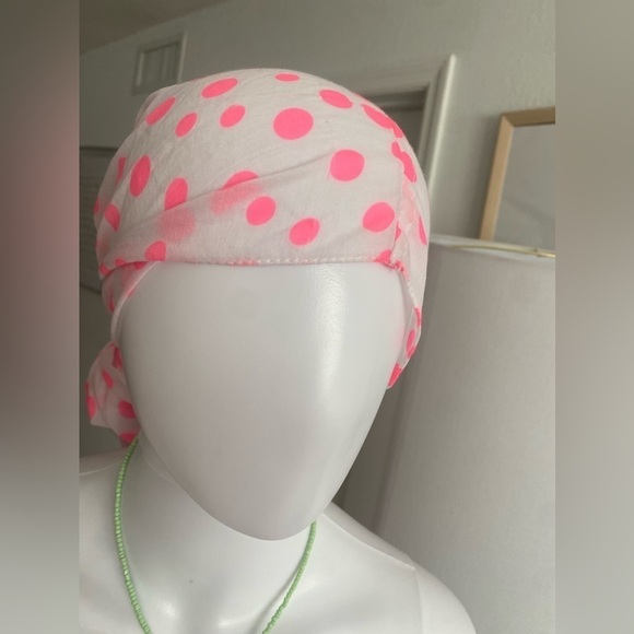 Chinese Laundry Pink Dots Infinity Scarf - Picture 9 of 11